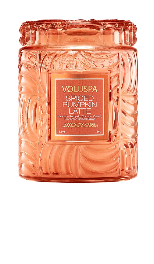 Voluspa Spiced Pumpkin Latte 5.5oz Small Jar Candle In N,a