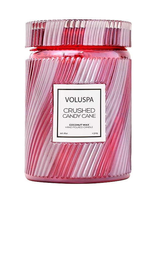 Voluspa Crushed Candy Cane Large Jar Candle
