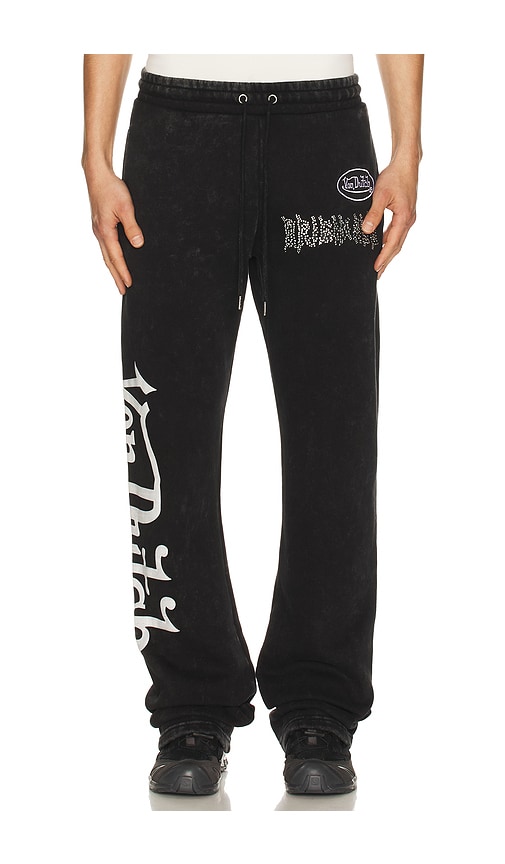 Von Dutch Logo Flared Leg Joggers