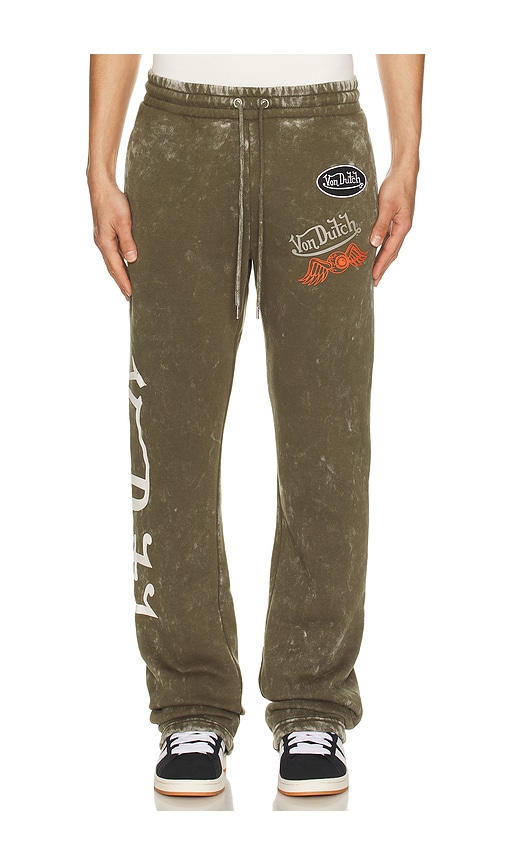Von Dutch Stacked Flare Leg Joggers