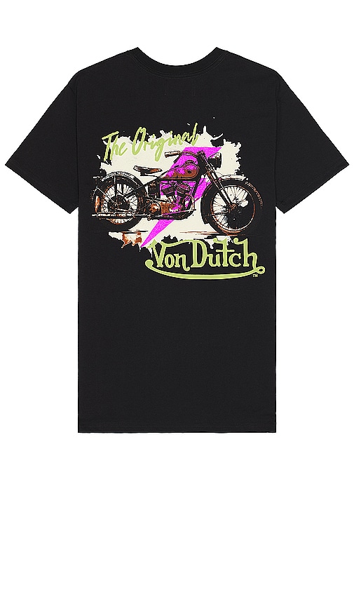 Shop Von Dutch Biker Shop Graphic Tee In Black