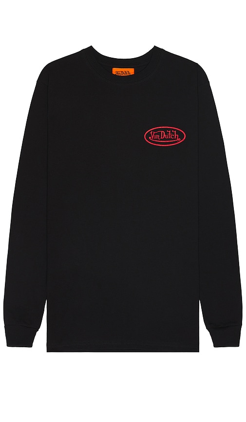 Shop Von Dutch Snake Graphic Long Sleeve Tee In Black