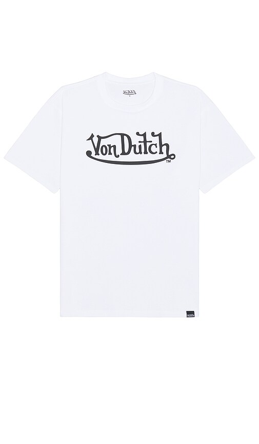 Shop Von Dutch Logo Tee In 白色