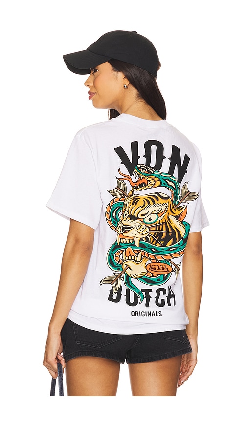 Graphic Tee in White. - size M (also in L, XL/1X)