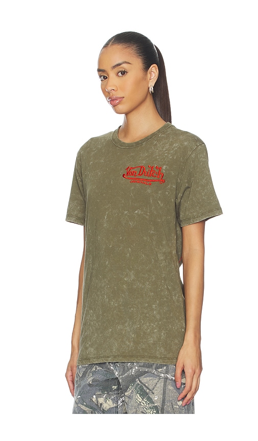 Von Dutch Dragon Washed Tee In Multi