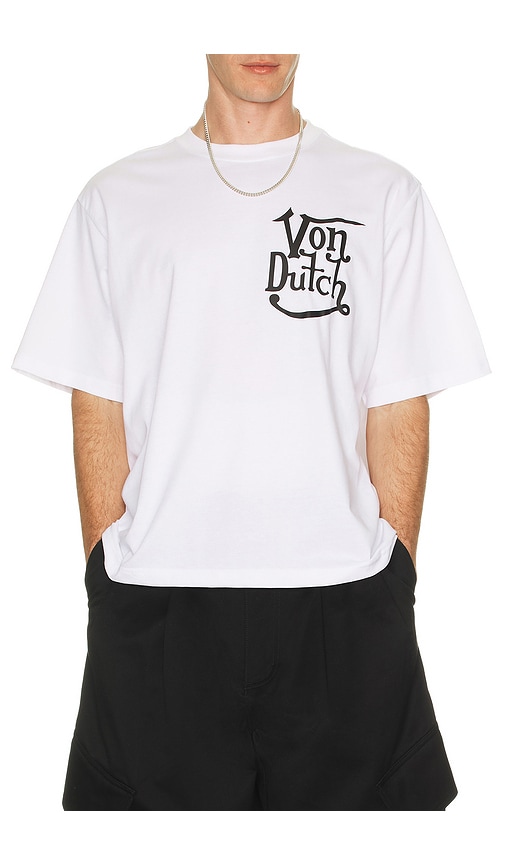Von Dutch Short Sleeve Boxy Crop Tee