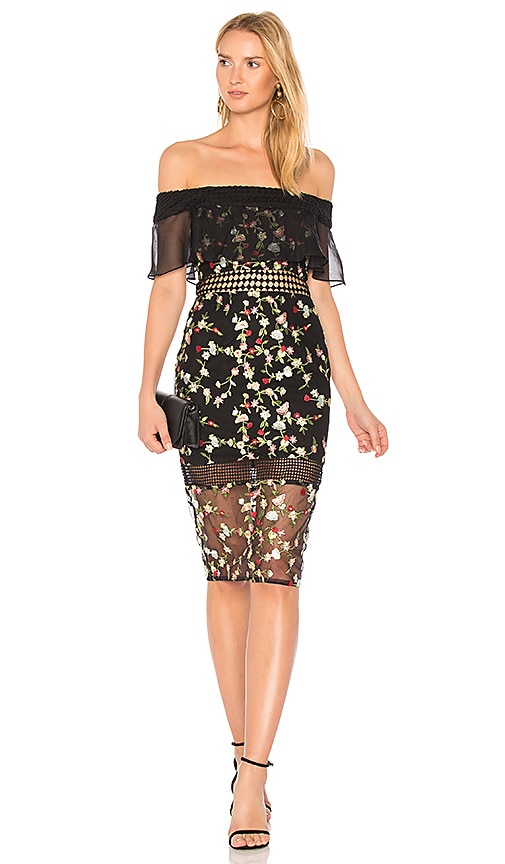 off the shoulder lace dress