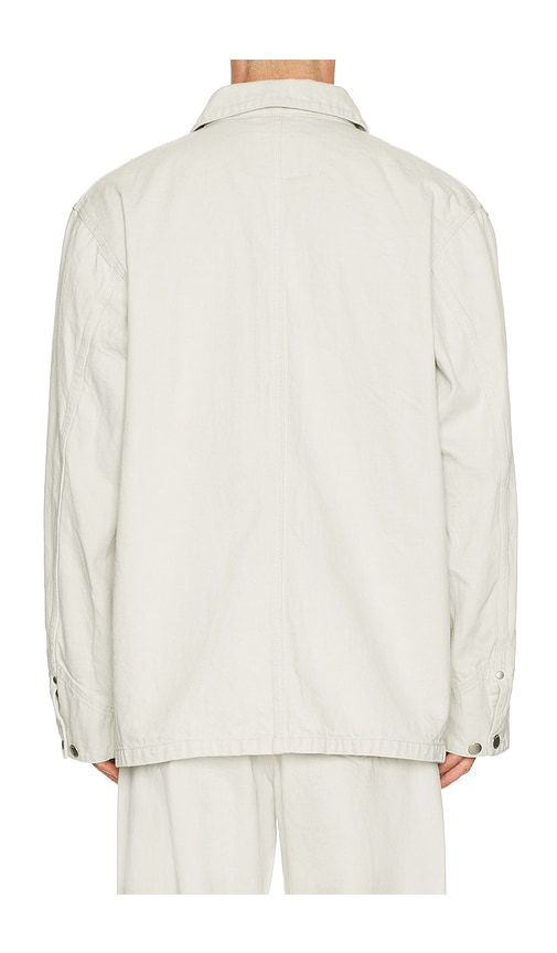  Vowels Chore Jacket In Ivory. Size 1. Also In 2, 3, 4. 