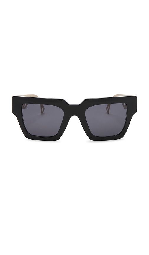 Shop Versace Square Sunglasses In Black