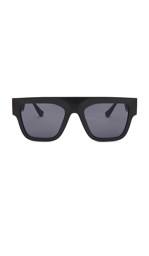 Shop Versace Rectangle Sunglasses In Black