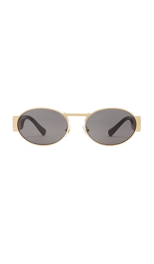 Versace Oval Sunglasses In Neutral