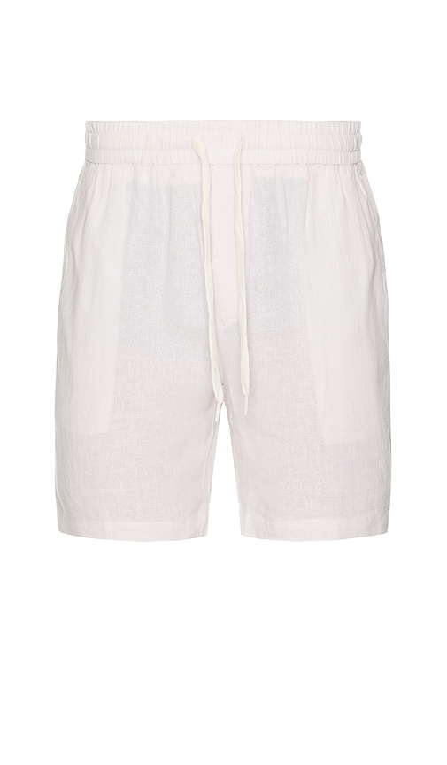 Linen Shorts in Cream. - size XXL/2X (also in L, S)