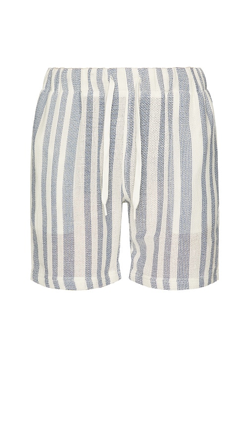 Basket Weave Shorts in Blue. - size XL/1X (also in M)