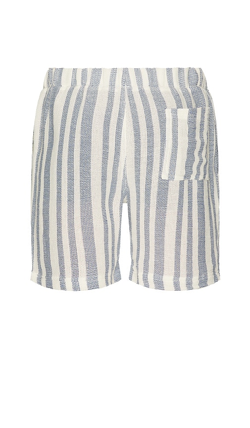 Basket Weave Shorts in Blue. - size XL/1X (also in L, S)