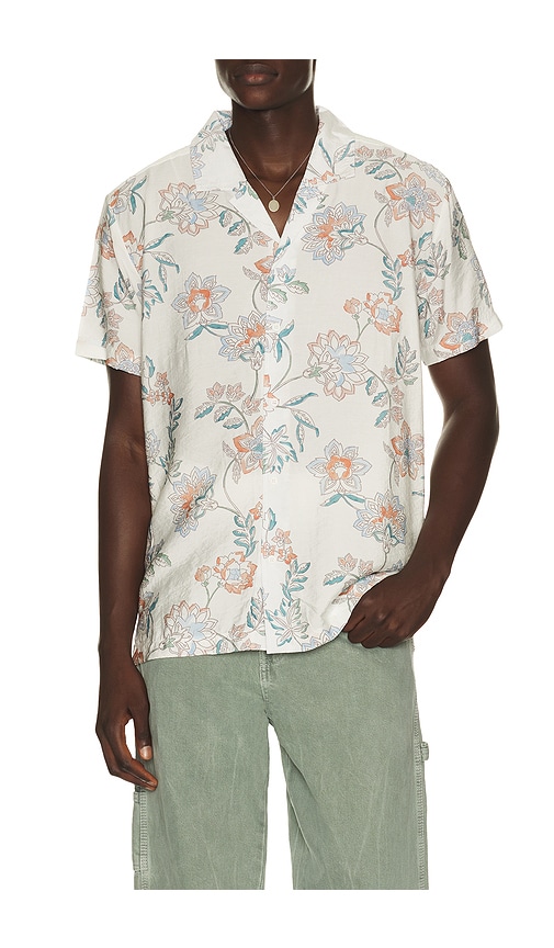 Vintage Summer Textured Camp Shirt