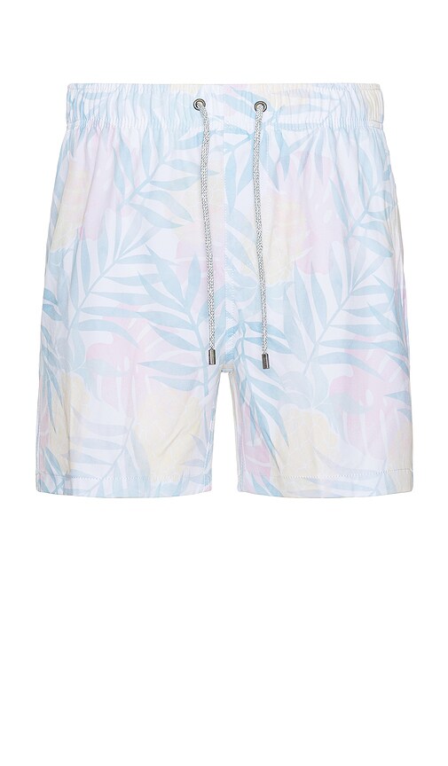 Vintage Summer 4 Way Stretch Volleys Swim Short in Multi