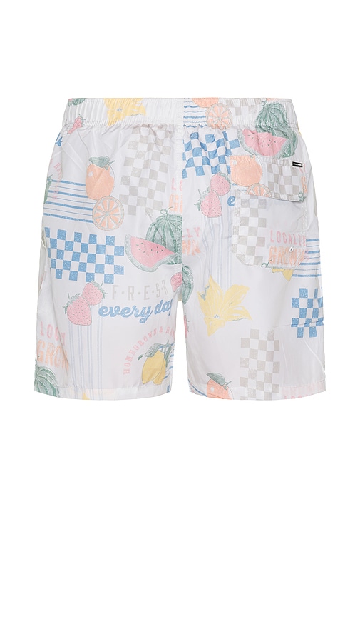 Ponji Swim Shorts in White. - size XXL/2X (also in L, M, S, XL/1X)