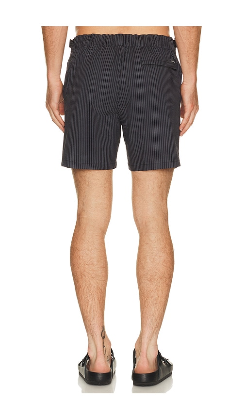 Vintage Summer Trunks Natación Microseersucker En Color Negro Talla L  (también En M, S, Xl/1x, Xxl/2x). 