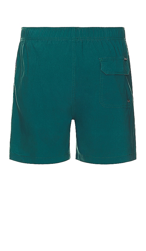 Shop Vintage Summer Vintage Wash Volleys Swim Short In Green