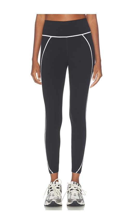 Vuori Allthefeels Linework Legging in Black. - size L (also in M, S, XS)