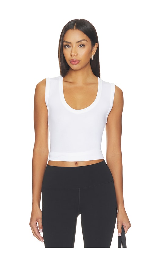 Vuori Feather Stretch Tank Top In White