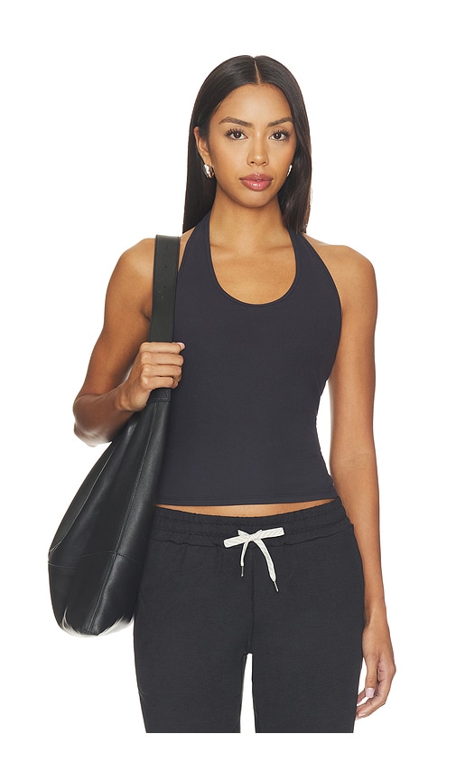 Vuori Pose Halter Top In Black