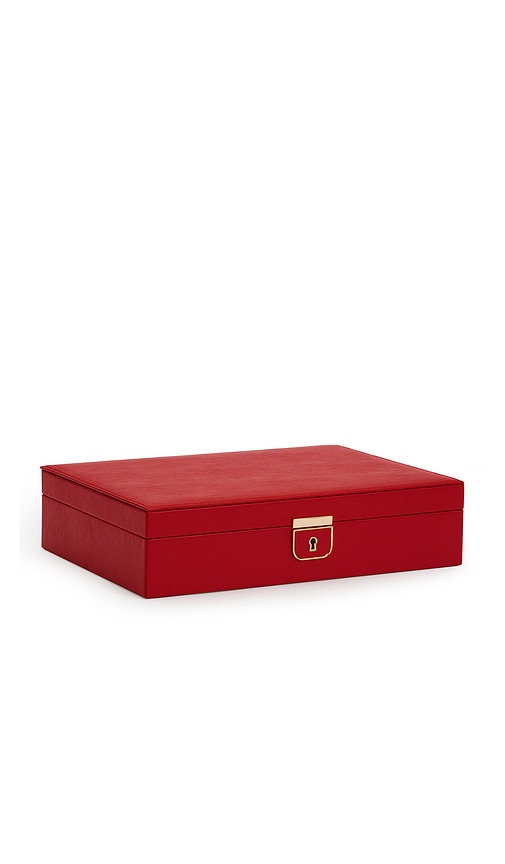 Wolf Palermo Medium Jewelry Box In Red