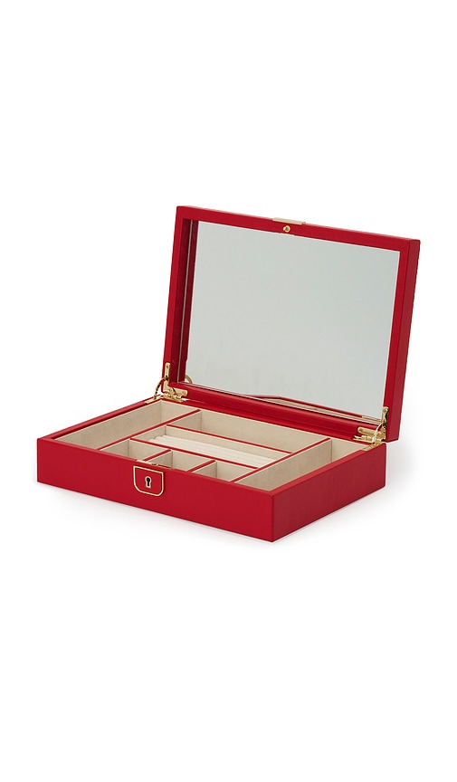  Wolf Palermo Medium Jewelry Box In Red. 