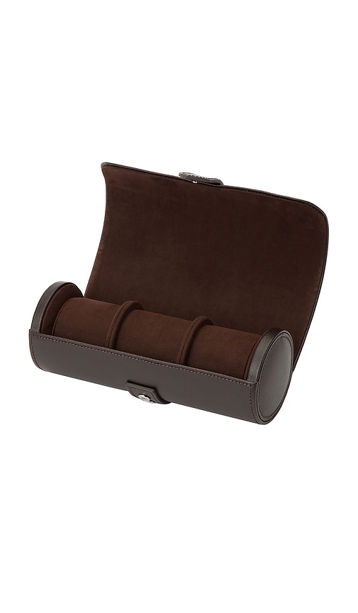  Wolf Blake Watch Roll With Capsule In Brown. 