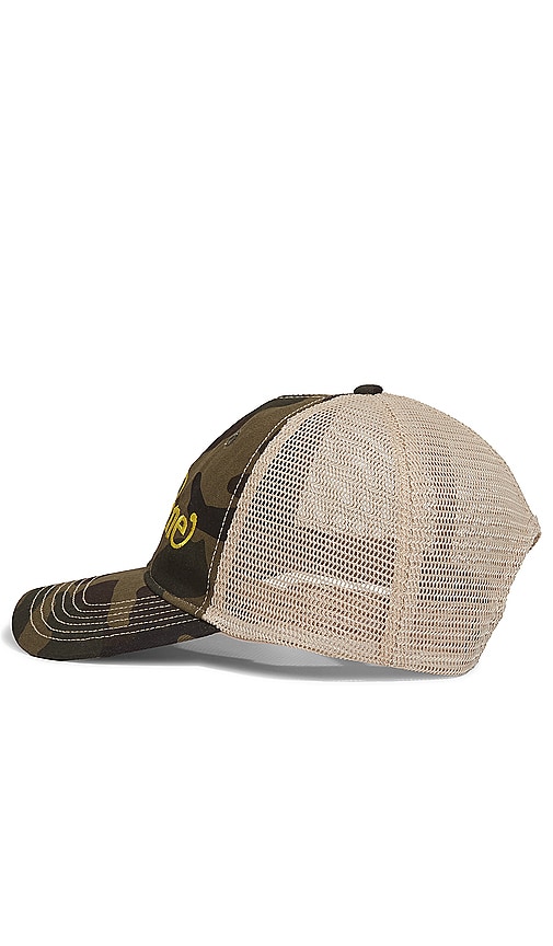 Shop Wahine Trucker Hat In Camo & Beige