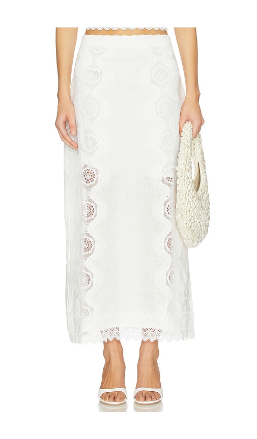 Waimari Lirio Maxi Skirt In White