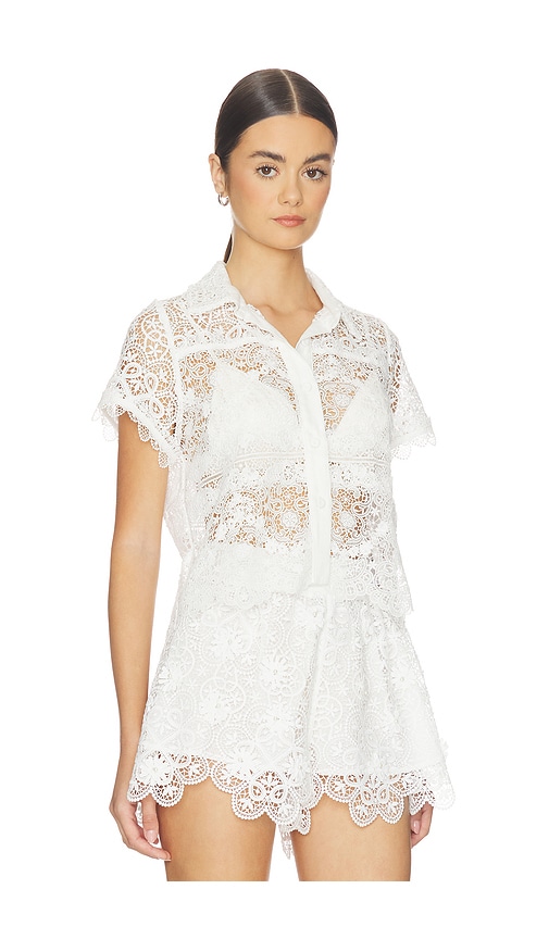Waimari Nerissa Lace Blouse In White