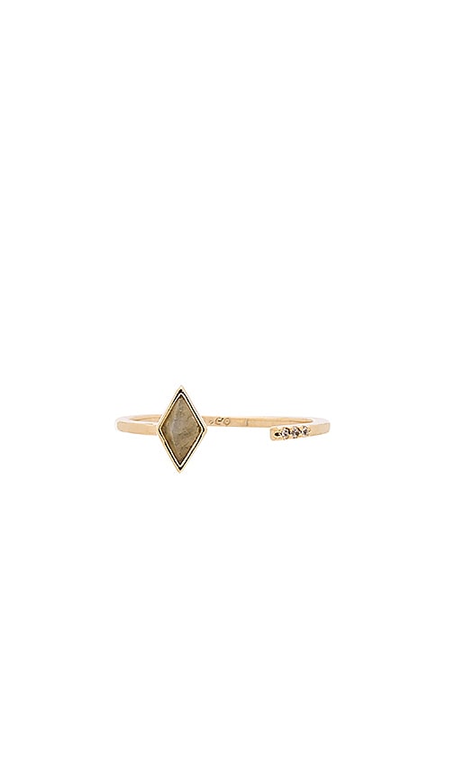 Wanderlust + Co Orion Ring in Gold & Slate