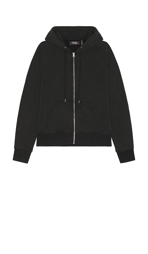 Wao The Zip Hoodie In Black
