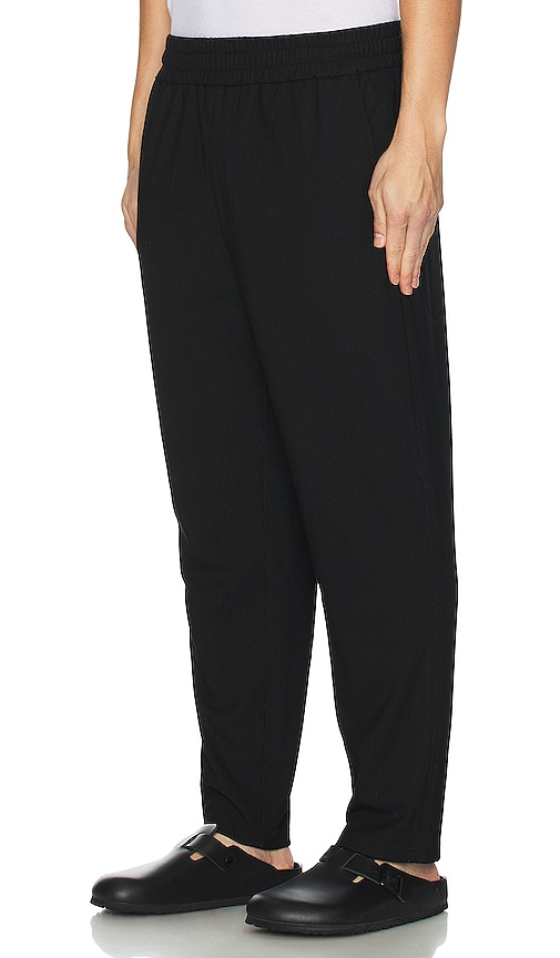 Shop Wao Ribbed Knit Pant In Black