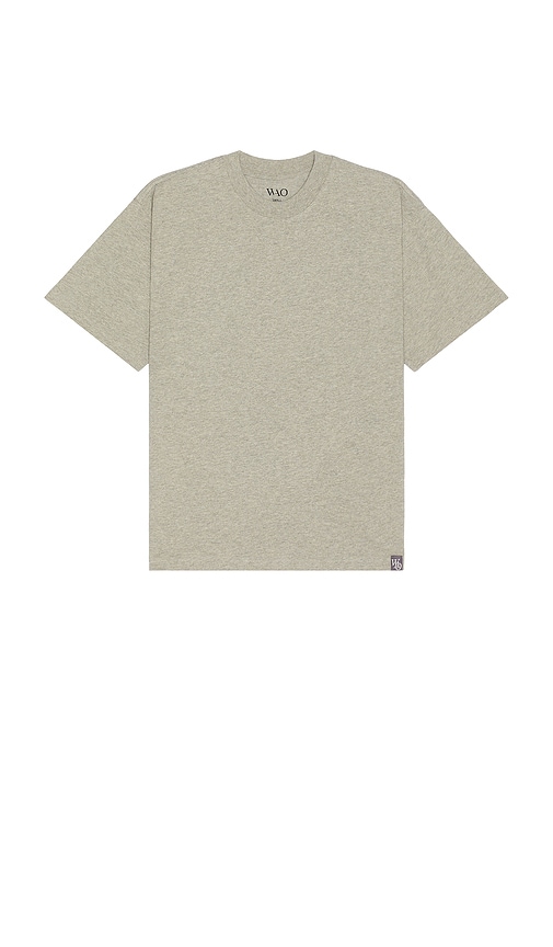 Wao The Relaxed Tee 3 Pack In Black White & Heather Grey.