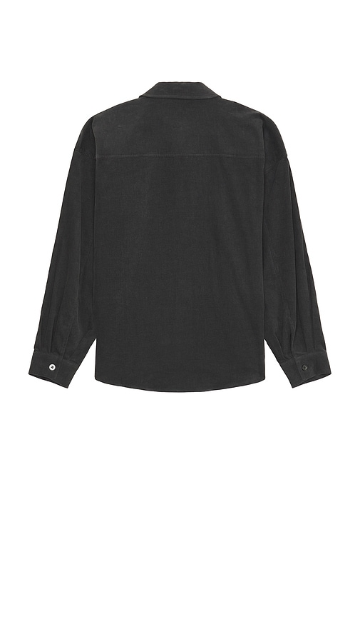 Wao Oversized Corduroy Shirt In Grey