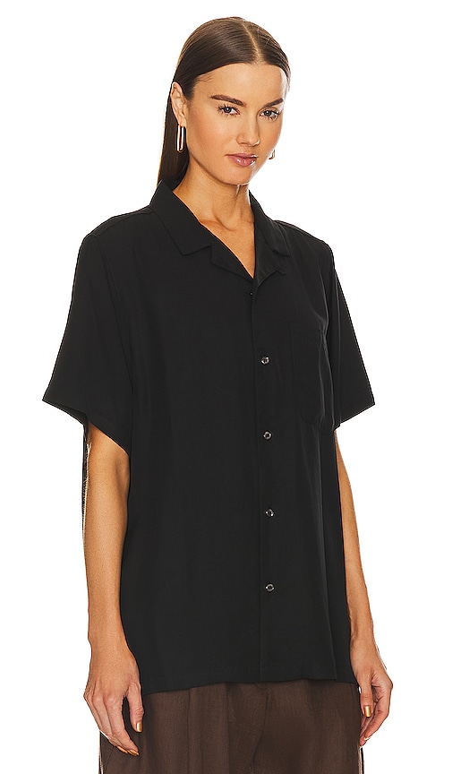 Shop Wao The Camp Shirt In Black