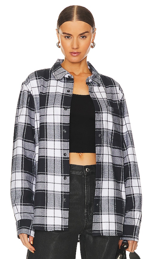 Wao The Flannel Shirt In Black & White