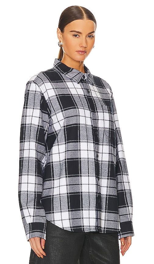 Shop Wao The Flannel Shirt In White