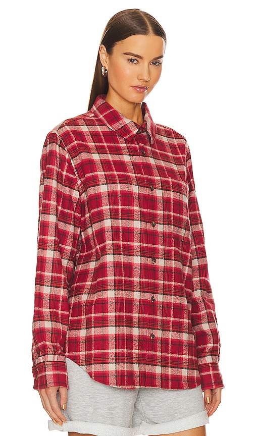 Shop Wao The Flannel Shirt In Red