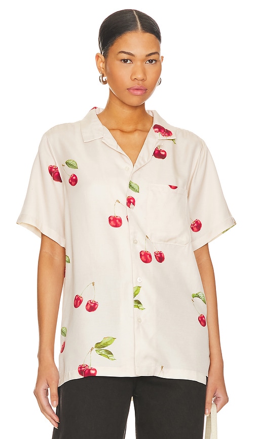 Shop Wao The Camp Shirt In Cream