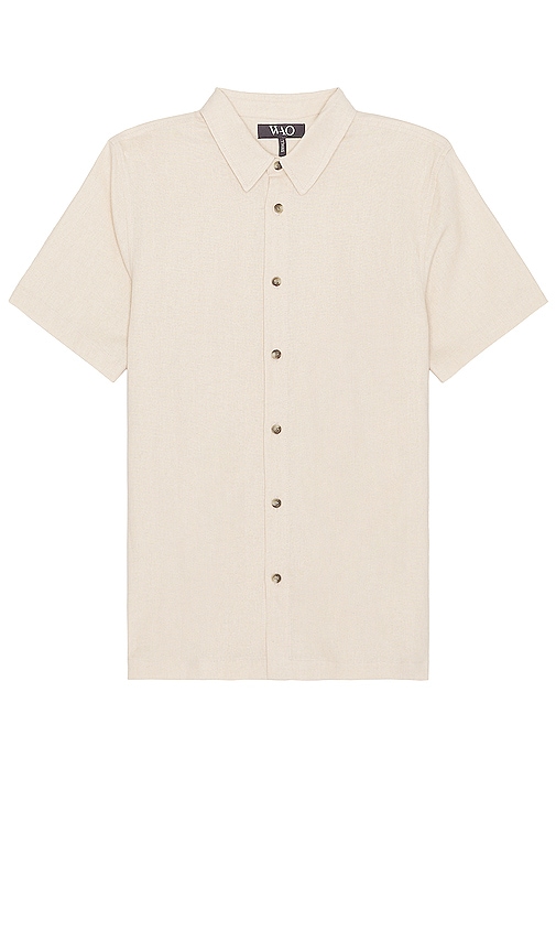 WAO The Short Sleeve Shirt in Neutral