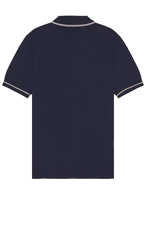 Shop Wao Everyday Luxe Polo In 藏青色