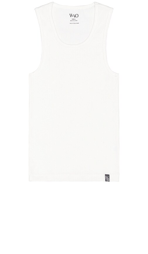 Shop Wao The Fitted Tank In 白色