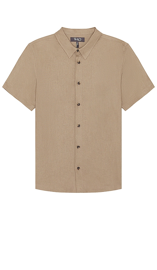 WAO The Short Sleeve Shirt in Olive