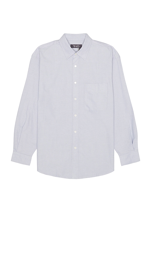 ★COOR★ Garment Washed Button Down Oxford Shirt Light Grey The Clark Oxford Cloth Button Down in Slate