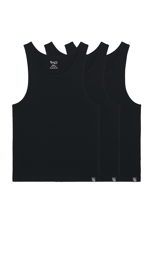 Shop Wao The Relaxed Tank 3 Pack In Black