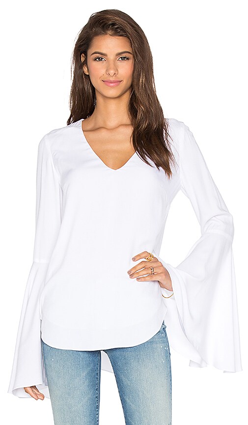 White bell sleeve blouse Clearance