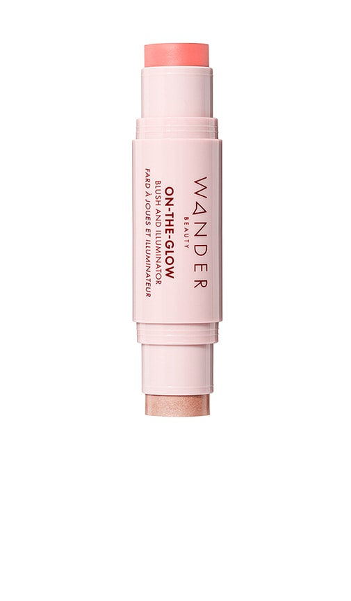 On-the-glow Blush & Illuminator in Coral Rose & Nude Glow.